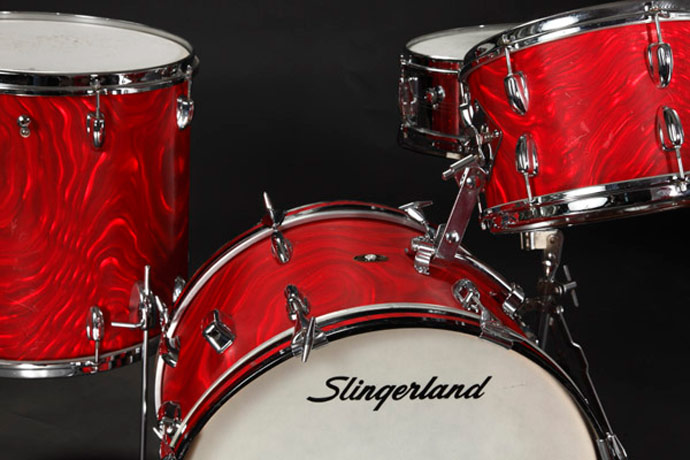 Slingerland Red Satin Flame