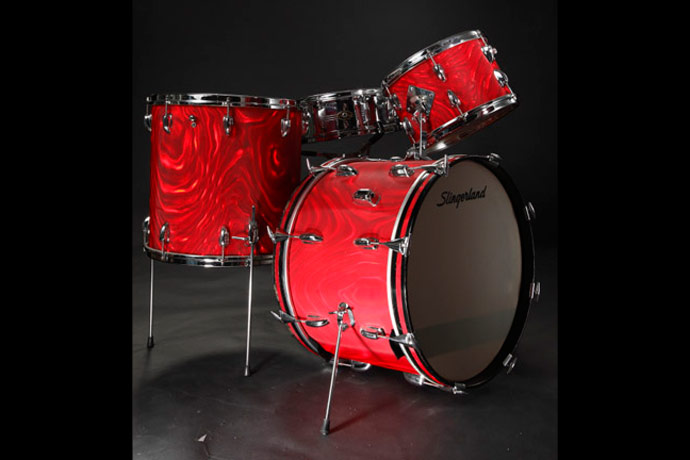 Slingerland Red Satin Flame