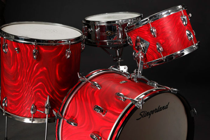Slingerland Red Satin Flame