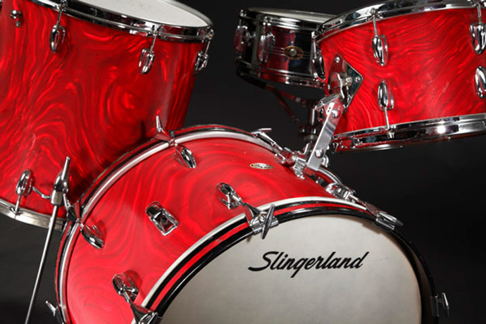 Slingerland Red Satin Flame